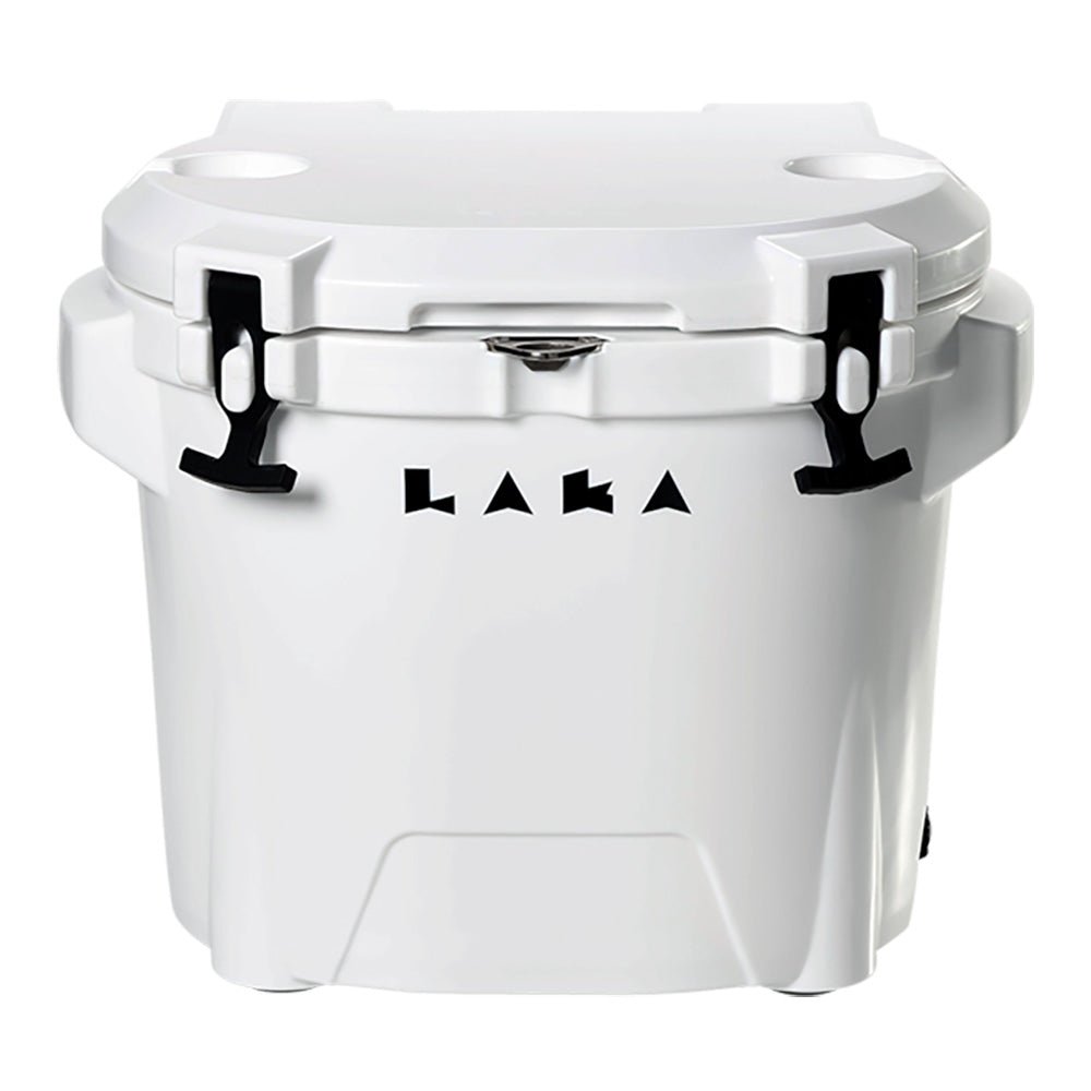 LAKA Coolers 30 Qt Cooler w/Telescoping Handle & Wheels - White - Get Tight Gear