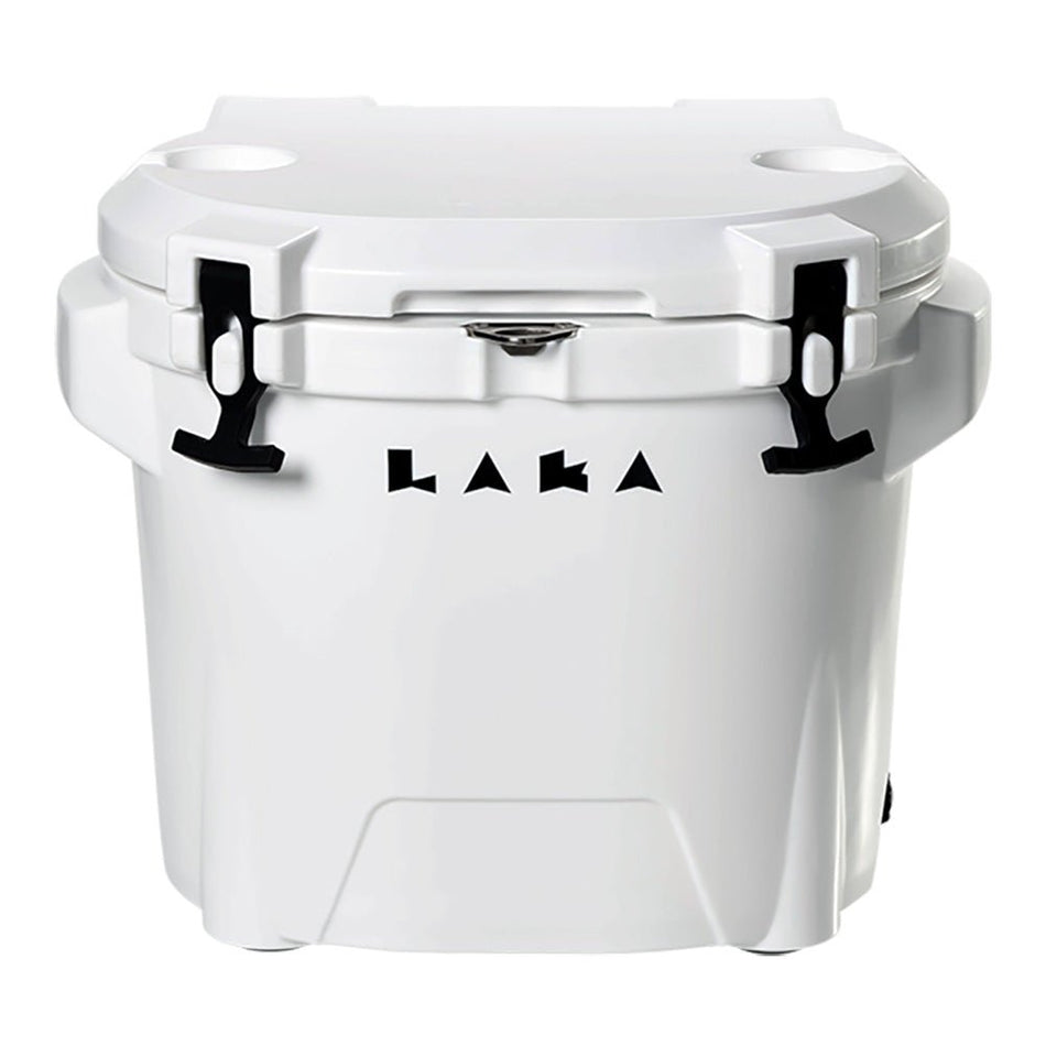 LAKA Coolers 30 Qt Cooler w/Telescoping Handle & Wheels - White - Get Tight Gear
