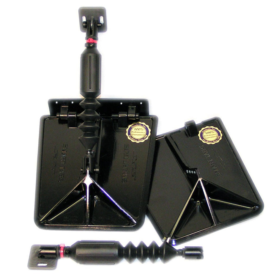 Lectrotab Smart Tab SX Composite Trim Tabs 9.5 x 10 f/15 - 18 Boat w/60 - 135HP - Black - Get Tight Gear
