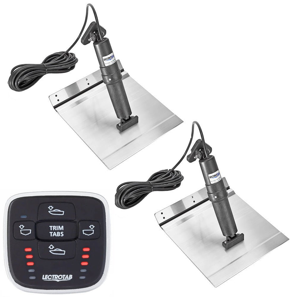 Lectrotab XKA Aluminum Alloy Trim Tab Kit w/MLC - 1 Control - 12 x 18 - Get Tight Gear