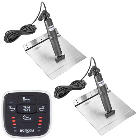 Lectrotab XKA Aluminum Alloy Trim Tab Kit w/MLC - 1 Control - 12 x 24 - Get Tight Gear