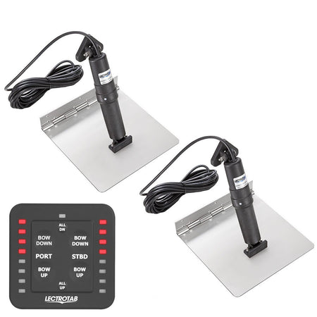 Lectrotab XKA Stainless Steel Trim Tab Kit w/One - Touch Control - 9 x 18 - Get Tight Gear