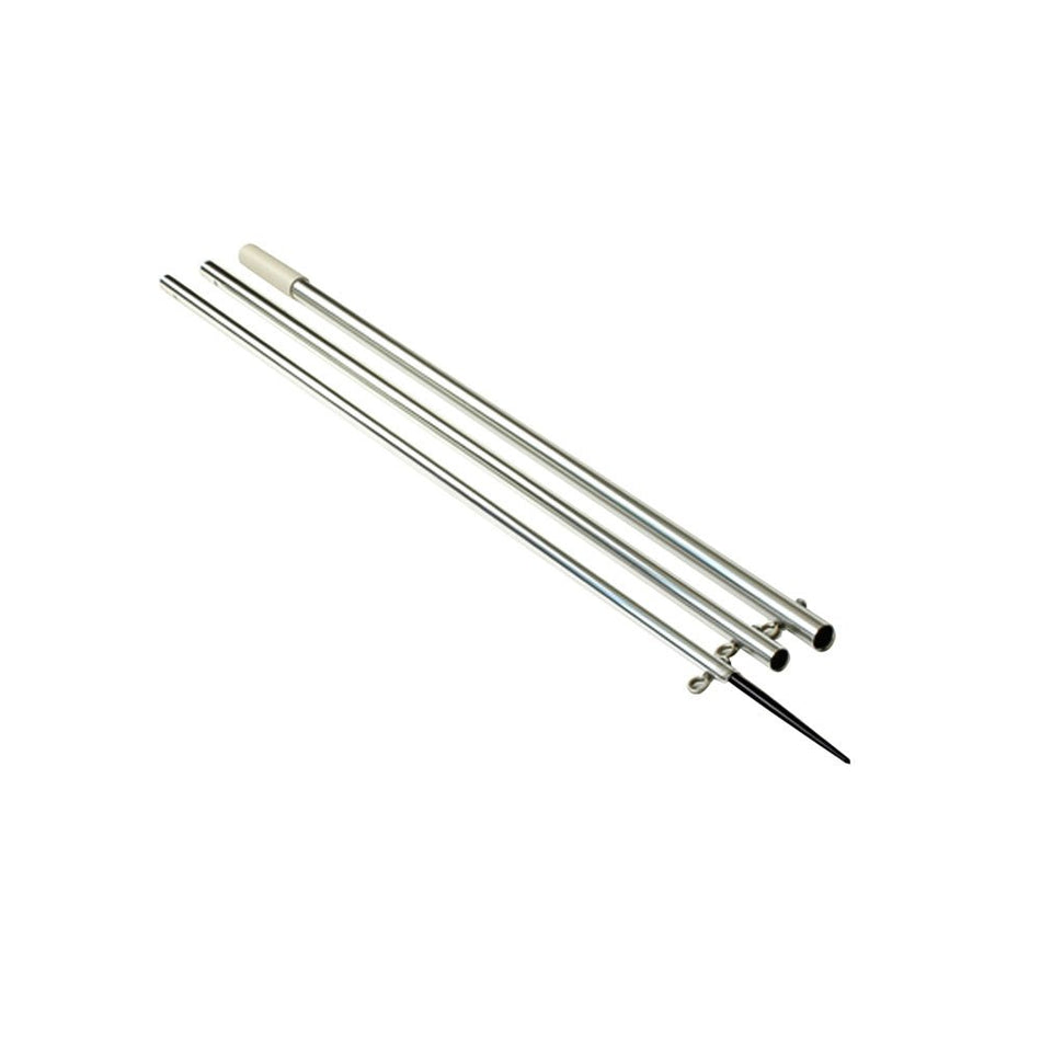 Lee's 15' Bright Silver/Black Spike - Step Tube 1 - 3/8" - No Spreader - Get Tight Gear