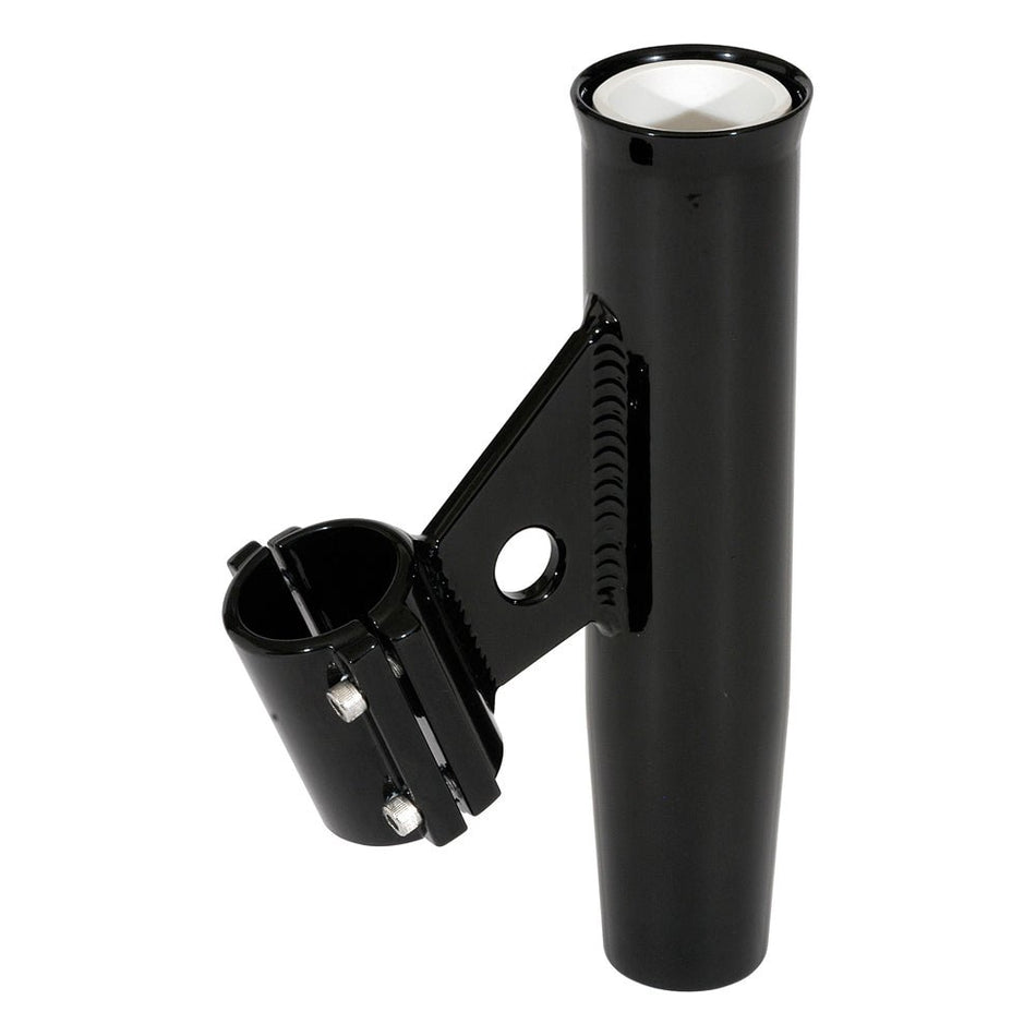 Lee's Clamp - On Rod Holder - Black Aluminum - Vertical Mount - Fits 1.315 O.D. Pipe - Get Tight Gear