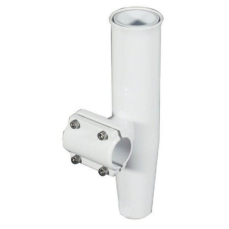Lee's Clamp - On Rod Holder - White Aluminum - Horizontal Mount - Fits 1.050" O.D. Pipe - Get Tight Gear