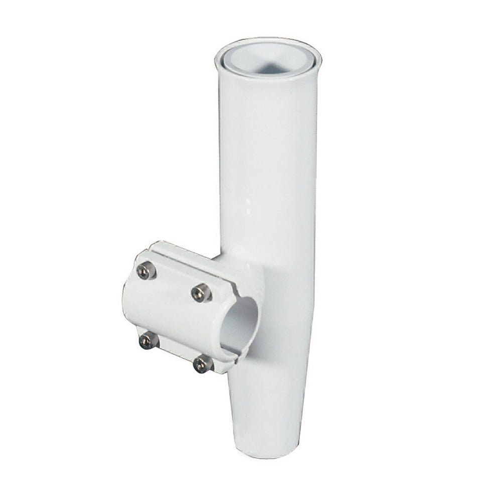 Lee's Clamp - On Rod Holder - White Aluminum - Horizontal Mount - Fits 1.900" O.D. Pipe - Get Tight Gear