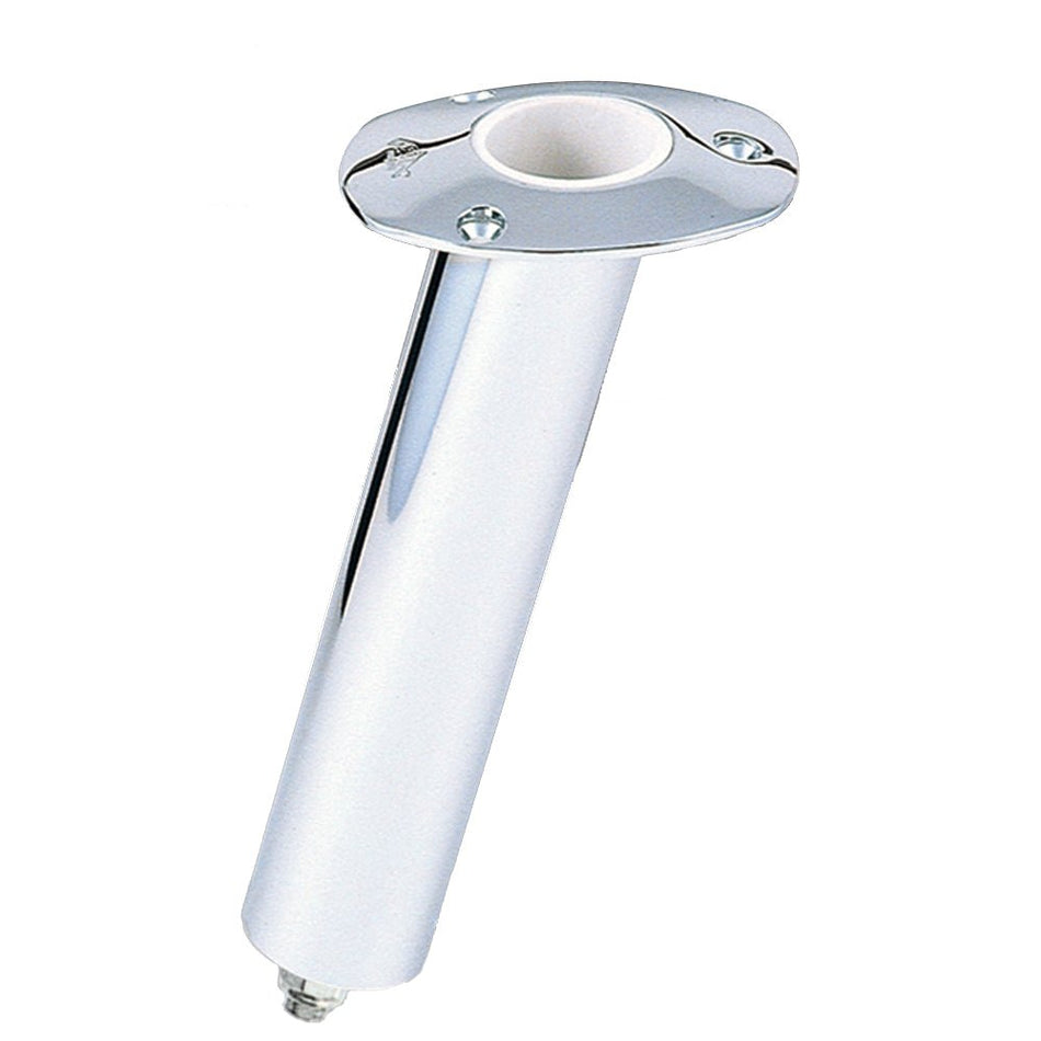 Lee's Close Ended Rod Holder w/Hose Barb - Medium 15 - Stainless Steel - Get Tight Gear