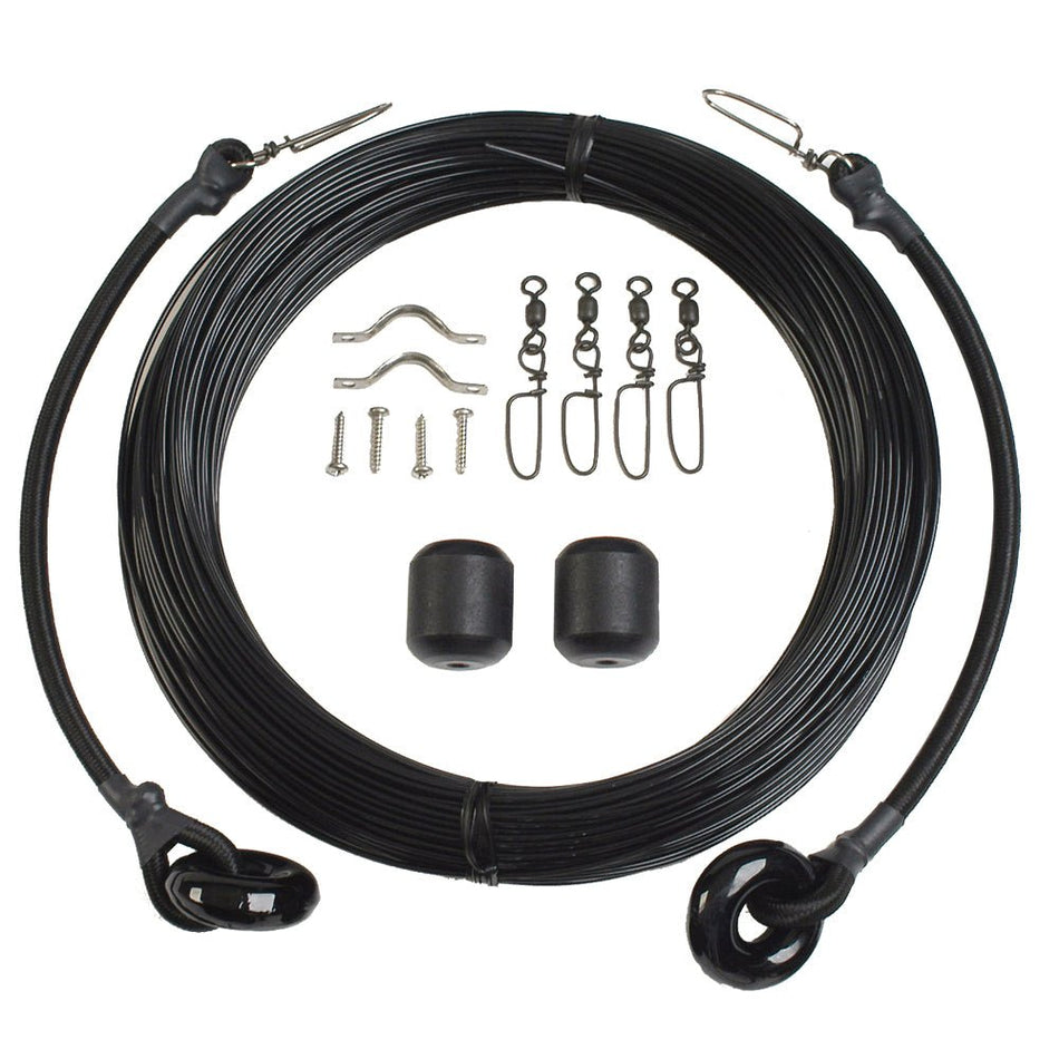 Lee's Deluxe Rigging Kit - Single Rig Up To 37ft. - Black Mono - Get Tight Gear