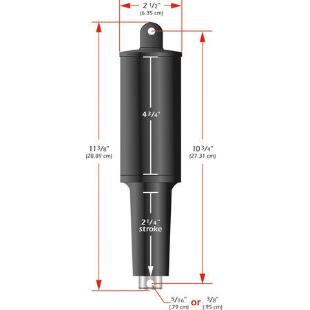 Lenco 101XD Extreme Duty Actuator - 24V - 2 - 1/4" Stroke - 5/16" Hardware - Get Tight Gear