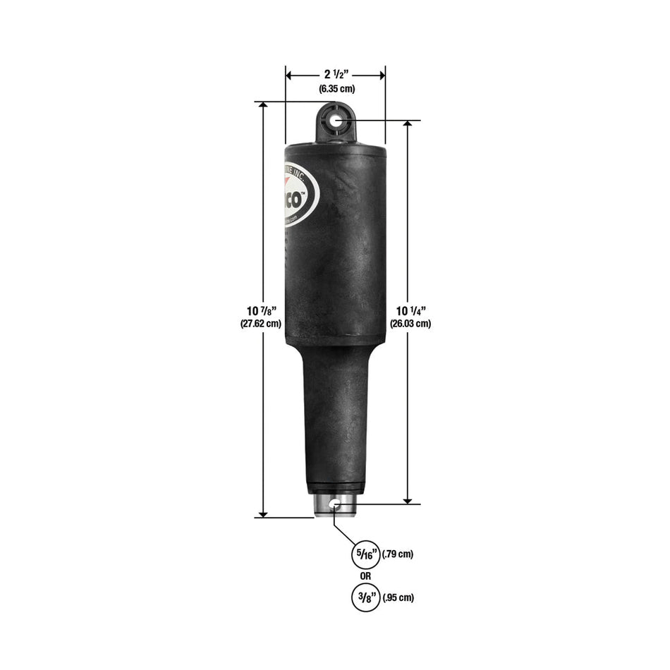 Lenco 101XDS Short Extreme Duty Actuator - 12V - 2 - 1/4" Stroke w/3/8" Hardware - Get Tight Gear