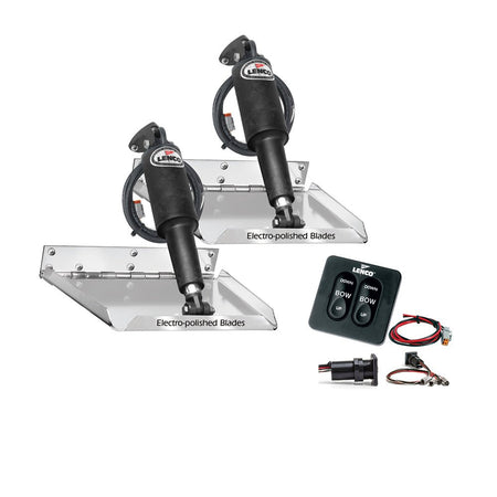Lenco 18" x 14" Standard Performance Trim Tab Kit w/Standard Tactile Switch Kit 12V - Get Tight Gear