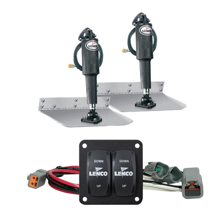 Lenco 9" x 12" Standard Trim Tab Kit w/Double Rocker Switch - Get Tight Gear