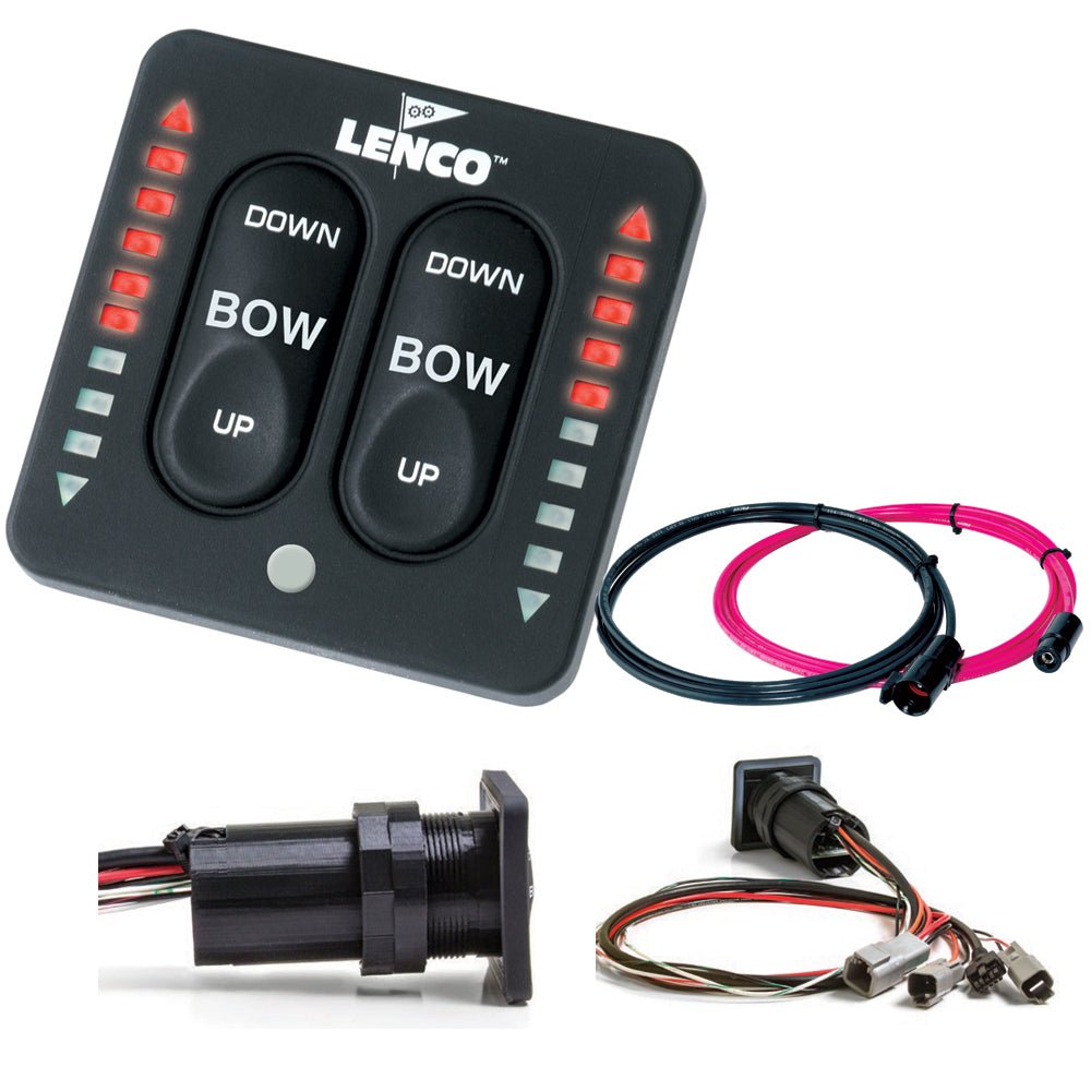 Lenco LED Indicator Integrated Tactile Switch Kit w/Pigtail f/Dual Actuator Systems - Get Tight Gear