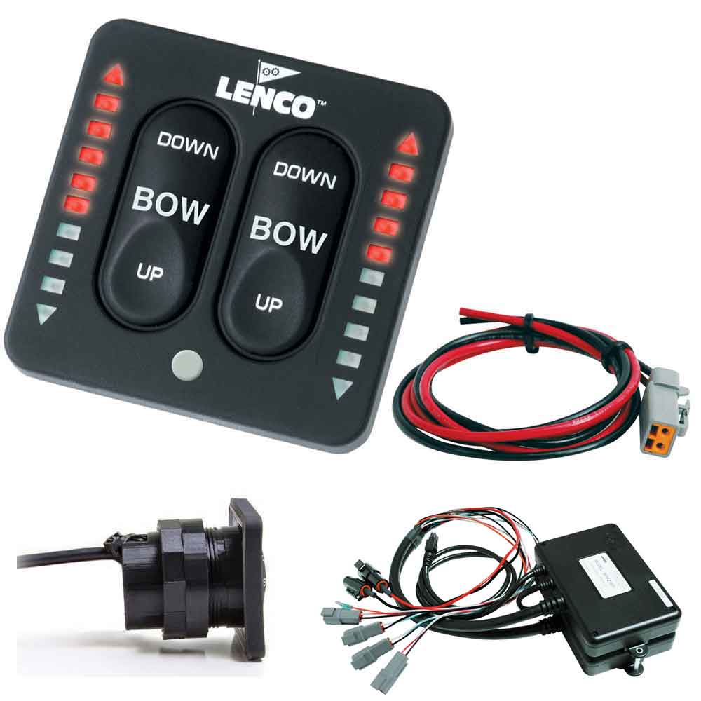 Lenco LED Indicator Two - Piece Tactile Switch Kit w/Pigtail f/Dual Actuator Systems - Get Tight Gear