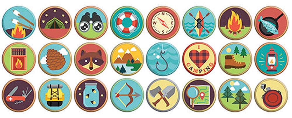 Let's Go Camping Buttons 120 Ct - Get Tight Gear