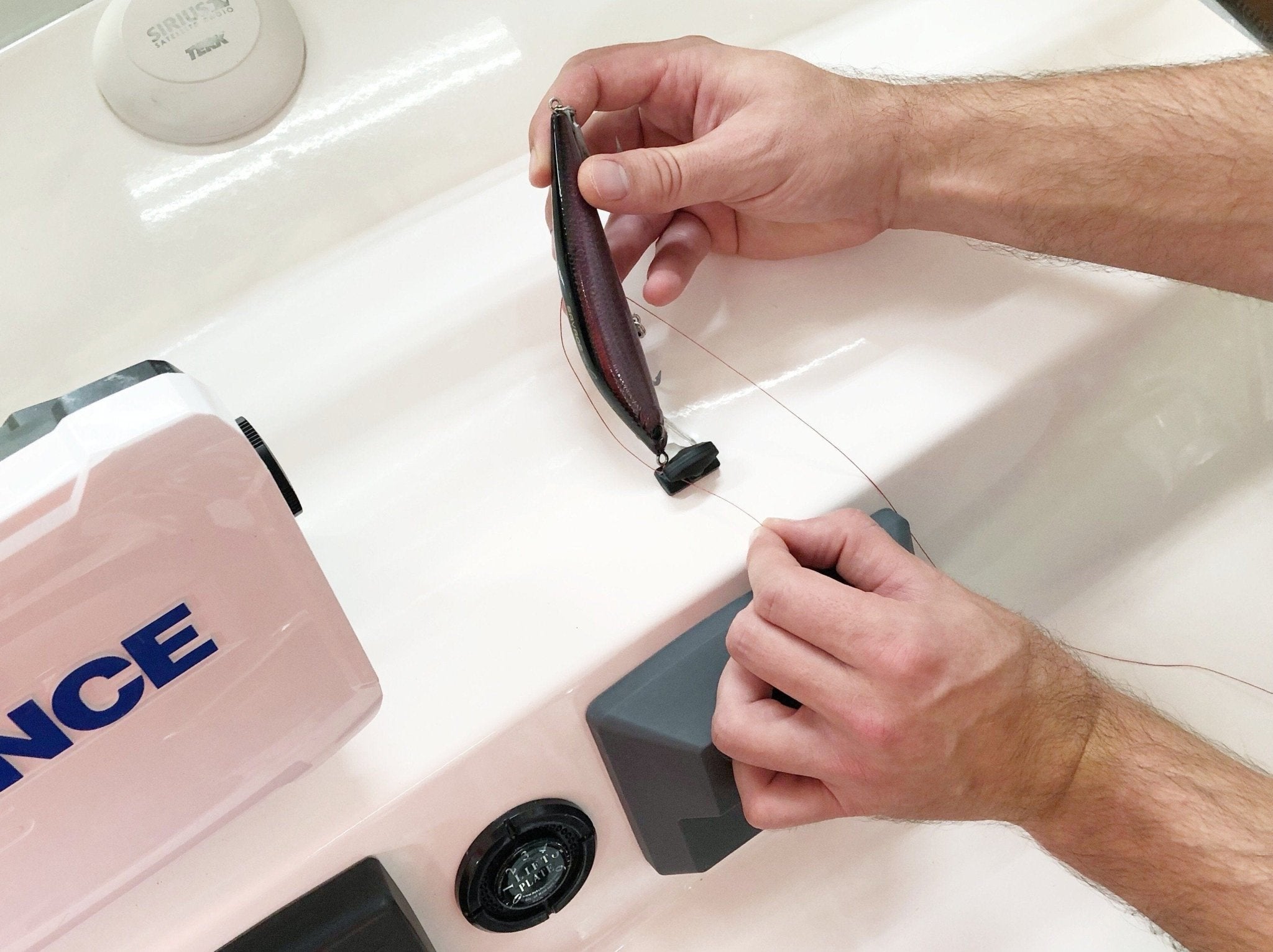 Line Cutterz Ceramic Blade Peel & Stick Flat Mount - Pink - Get Tight Gear