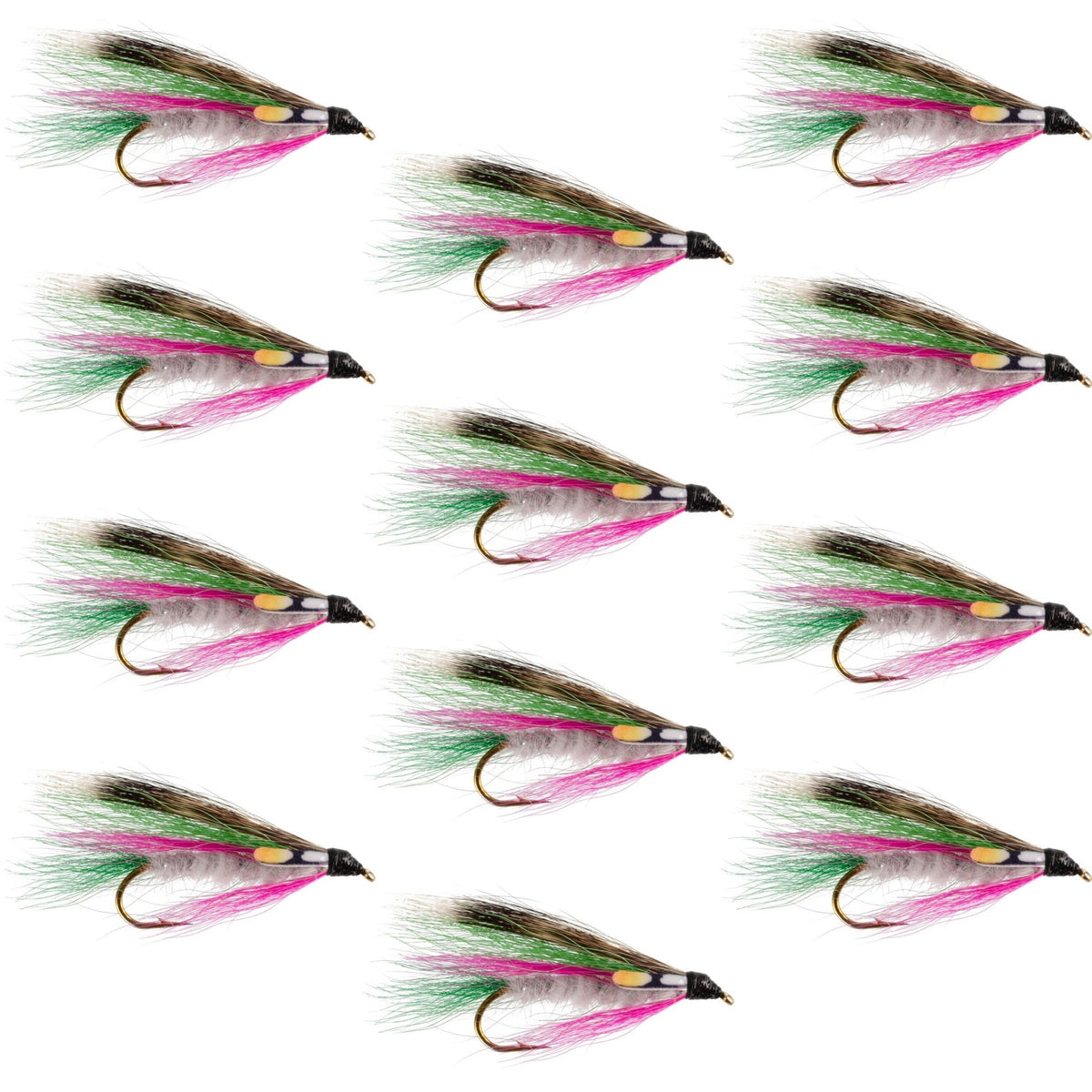 Little Rainbow Trout Classic Streamer Flies - Set of 12 - Hook Size 4 - Get Tight Gear