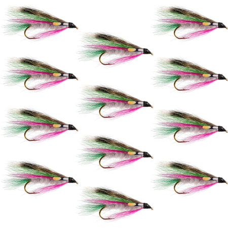 Little Rainbow Trout Classic Streamer Flies - Set of 12 - Hook Size 4 - Get Tight Gear