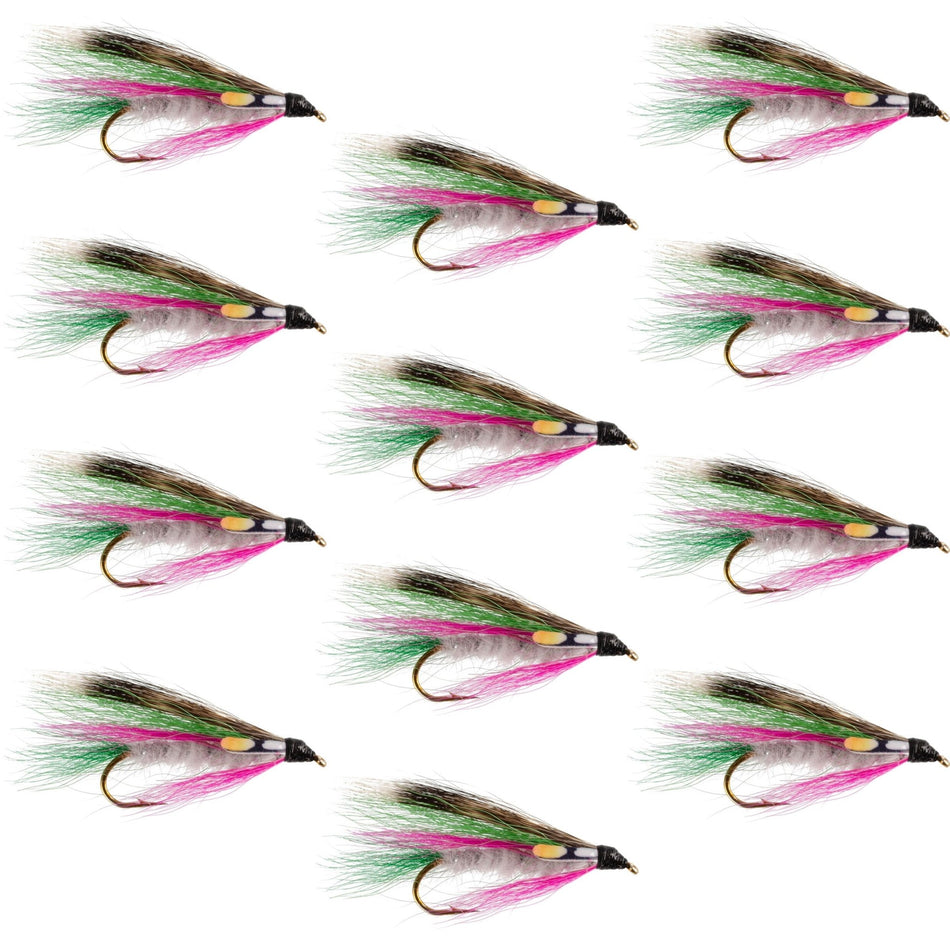 Little Rainbow Trout Classic Streamer Flies - Set of 12 - Hook Size 4 - Get Tight Gear