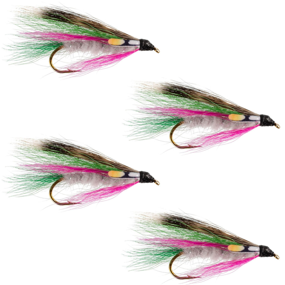 Little Rainbow Trout Classic Streamer Flies - Set of 4 - Hook Size 4 - Get Tight Gear