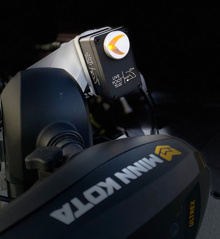 Live Foot™ - Patented Motor Control System for Sonar Transducers by Blitz Lures - Get Tight Gear