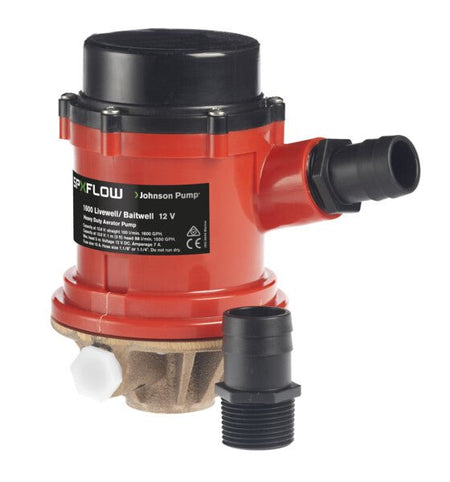 LIVWELL PMP 1600 GPH 12V WITH INLET - Get Tight Gear
