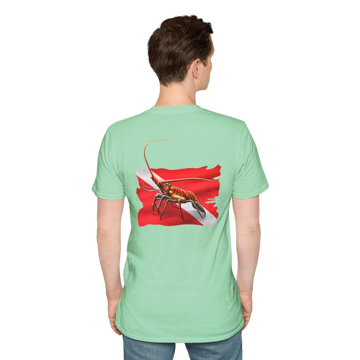 Lobster Dive Unisex T-Shirt, Nautical Style Tee, Seafood Lover Shirt, Summer Apparel, Beach Day T-Shirt, Fun Graphic Top - Get Tight Gear