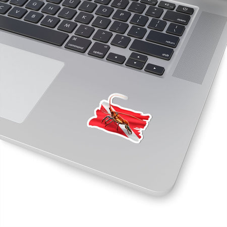 Lobster Kiss - Cut Stickers | Perfect for Divers, Seafood Lovers, and Beach Decor, Great for Journals, Laptops, Water Bottles - Get Tight Gear