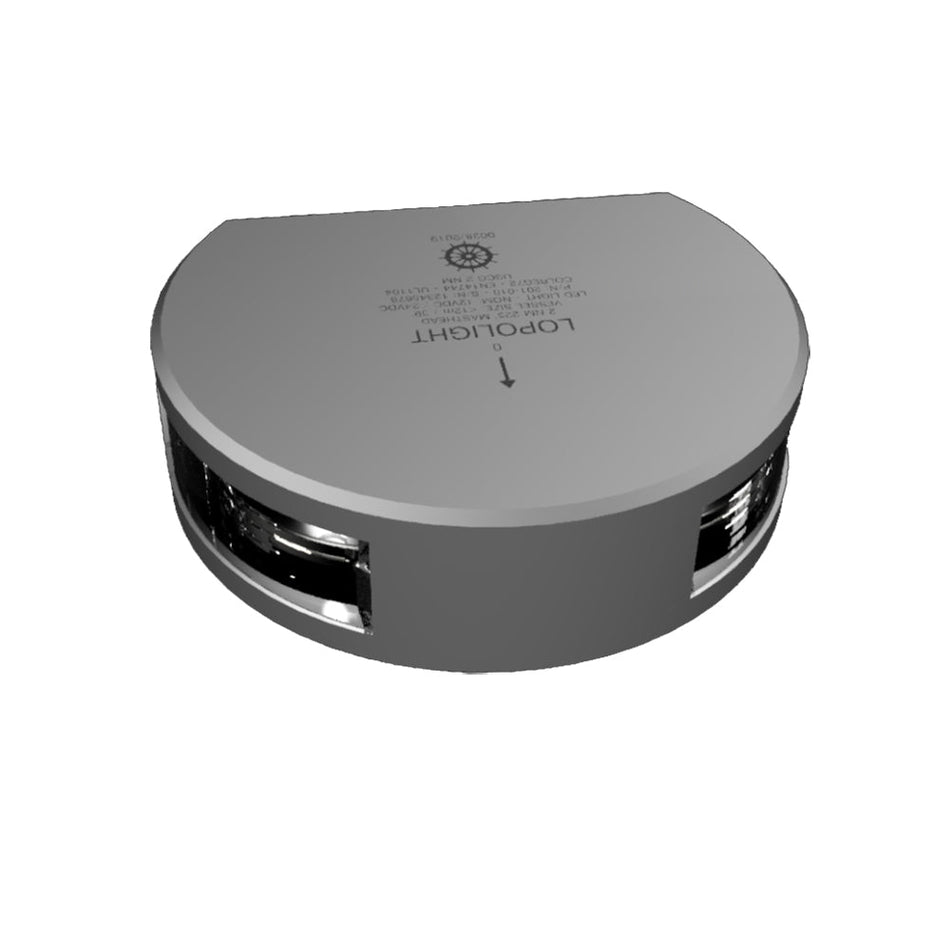 Lopolight 225 Masthead Light - Single - Silver Housing - Vertical Mount - Get Tight Gear