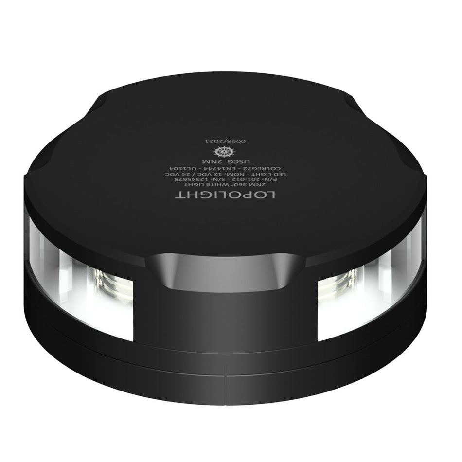 Lopolight 360 - Degree Anchor Light w/Strobe - 2NM - Black Housing w/FB Base - Get Tight Gear