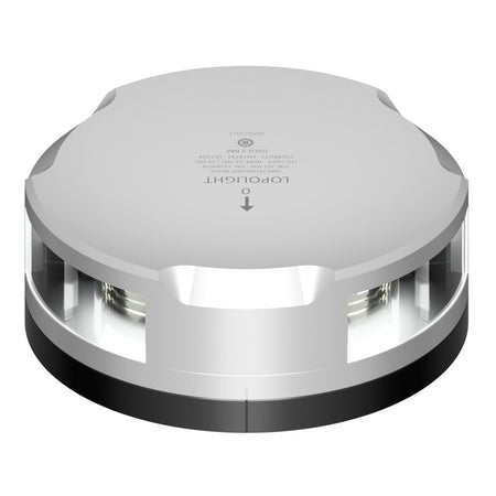 Lopolight 360 - Degree Stern Light - 2NM - Silver Housing w/FB Base - Get Tight Gear