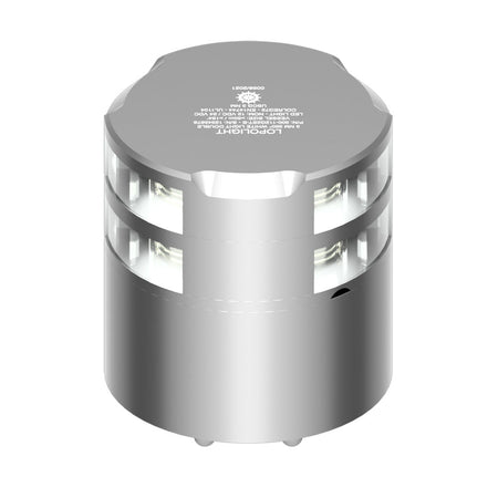 Lopolight 360 Double - Stacked 3nm Masthead Light - Silver Anodized - Get Tight Gear