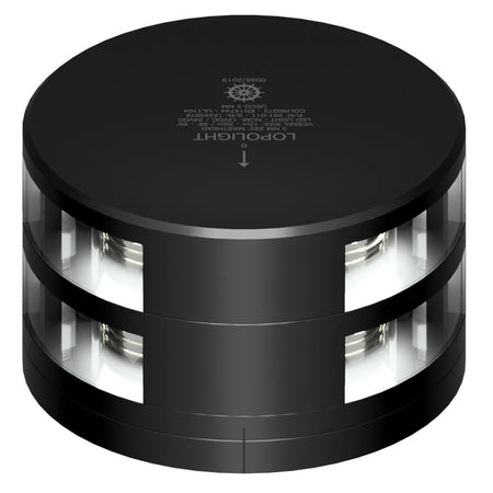 Lopolight Double Stacked Masthead Light - 3NM - Black Housing w/FB Base - Get Tight Gear