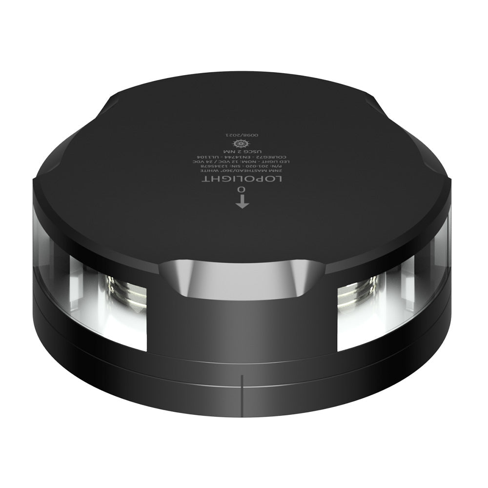 Lopolight Masthead/360 - Degree Light - 2NM - Black Housing w/FB Base - Get Tight Gear