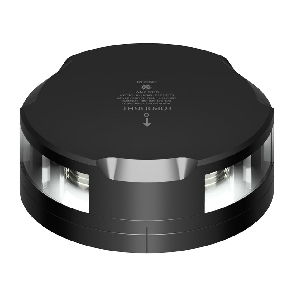 Lopolight Masthead/360 - Degree Light - 2NM - Black Housing w/FB Base - Get Tight Gear