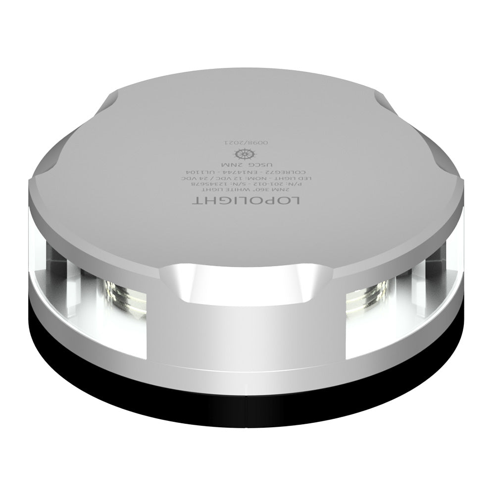 Lopolight Masthead/360 - Degree Light - 2NM - Silver Housing w/FB Base - Get Tight Gear