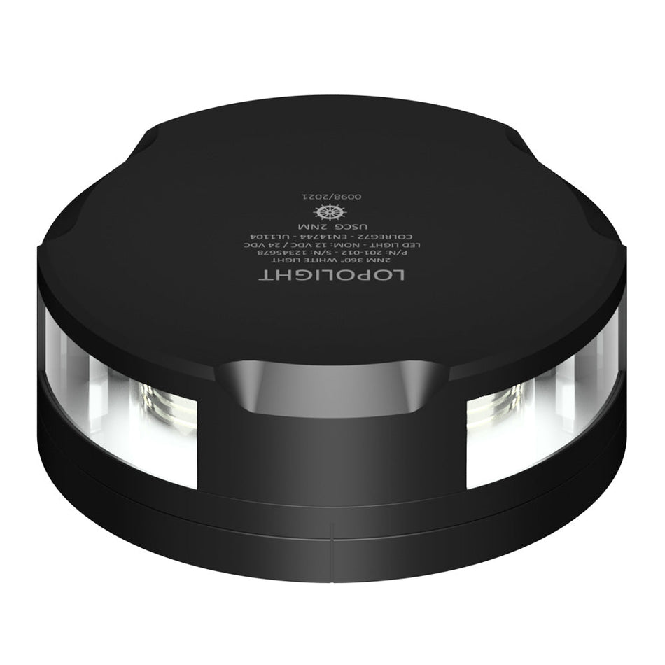 Lopolight Masthead/360 - Degree Light - 3NM - Black Housing w/FB Base - Get Tight Gear