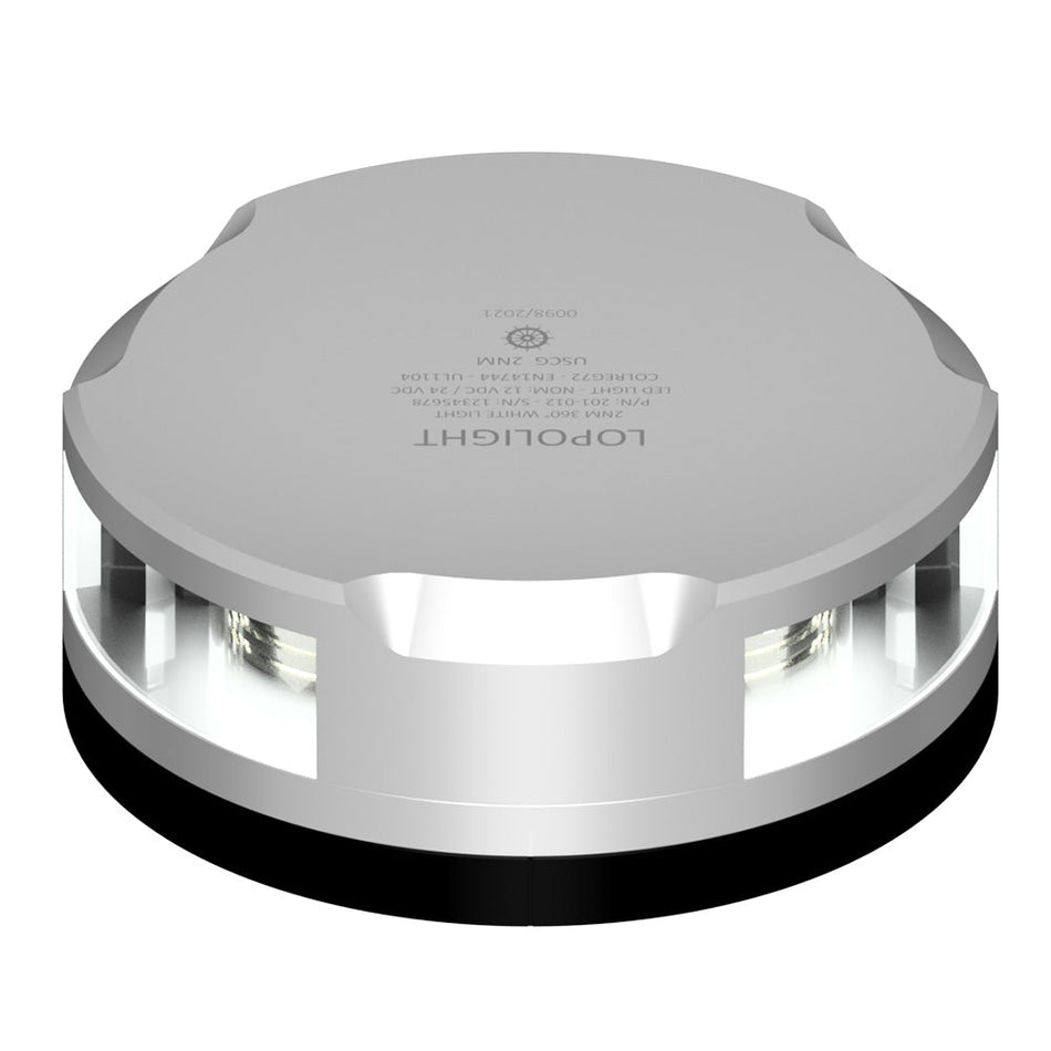 Lopolight Masthead/360 - Degree Light - 3NM - Silver Housing w/FB Base - Get Tight Gear