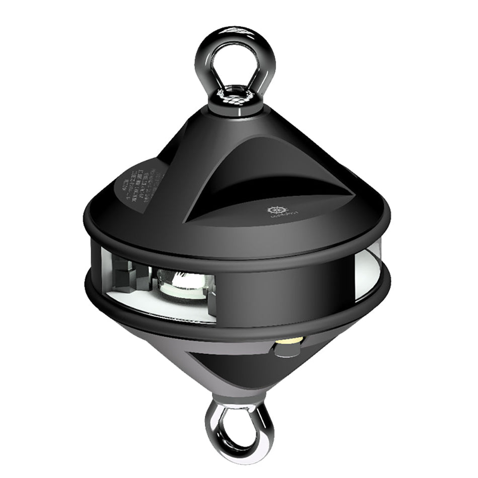 Lopolight Series 200 - 012 - Hoist Light - 2NM - White - Black Housing - Get Tight Gear