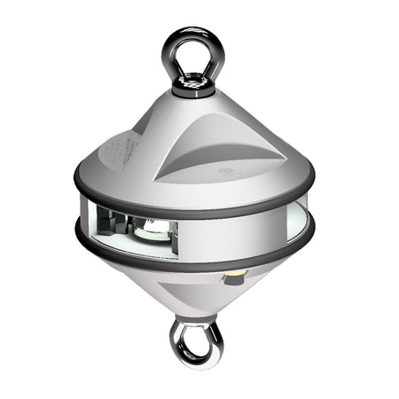 Lopolight Series 200 - 012 - Hoist Light - 2NM - White - Silver Housing - Get Tight Gear