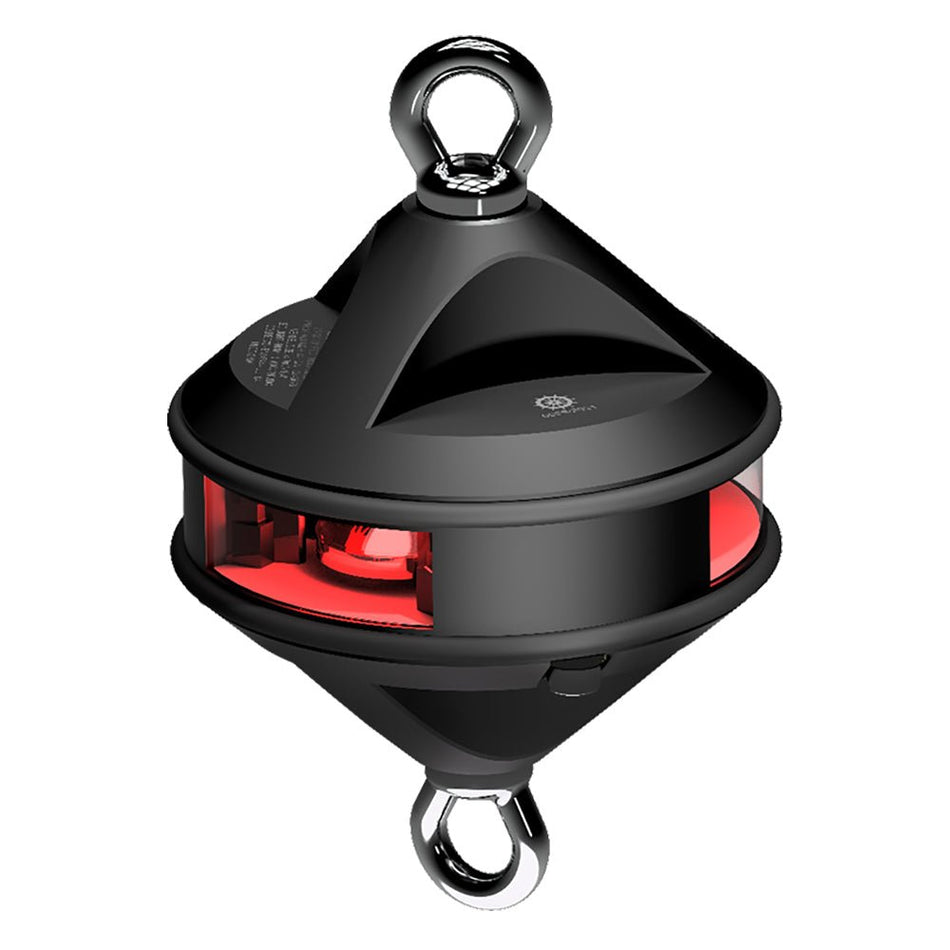 Lopolight Series 200 - 014 - Hoist Light - 2NM - Red - Black Housing - Get Tight Gear