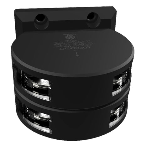 Lopolight Series 201 - 011 - Double Stacked Masthead Light - 3NM - Vertical Mount - White - Black Housing - Get Tight Gear