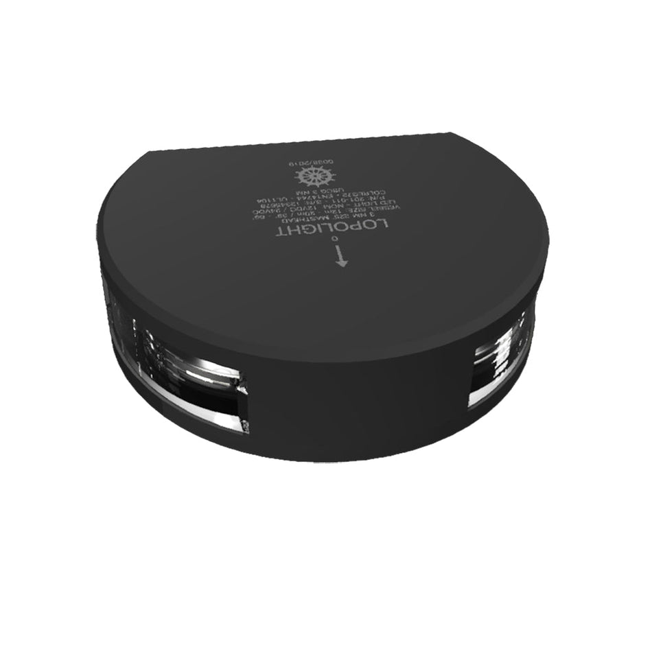 Lopolight Series 201 - 011 - Masthead Light - 3NM - Vertical Mount - White - Black Housing - Get Tight Gear
