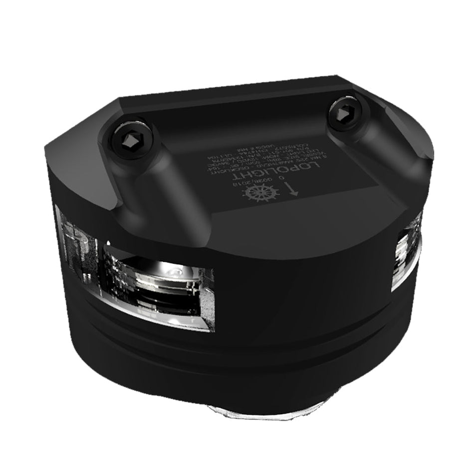 Lopolight Series 301 - 011 - Masthead Light w/Deck Light - 5NM - Vertical Mount - White - Black Housing - Get Tight Gear