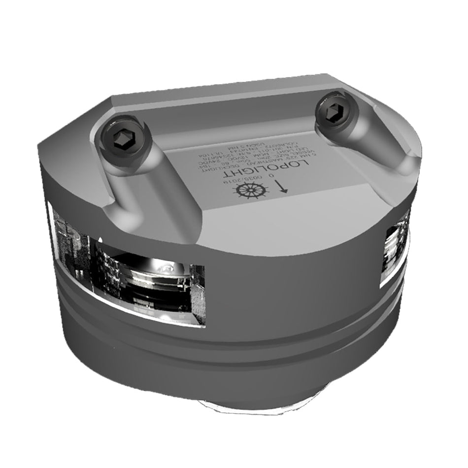Lopolight Series 301 - 011 - Masthead Light w/Deck Light - 5NM - Vertical Mount - White - Silver Housing - Get Tight Gear