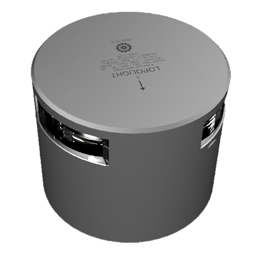 Lopolight Series 301 - 011KL - Masthead Light - 5NM - Horizontal Mount - White - Silver Housing - Get Tight Gear