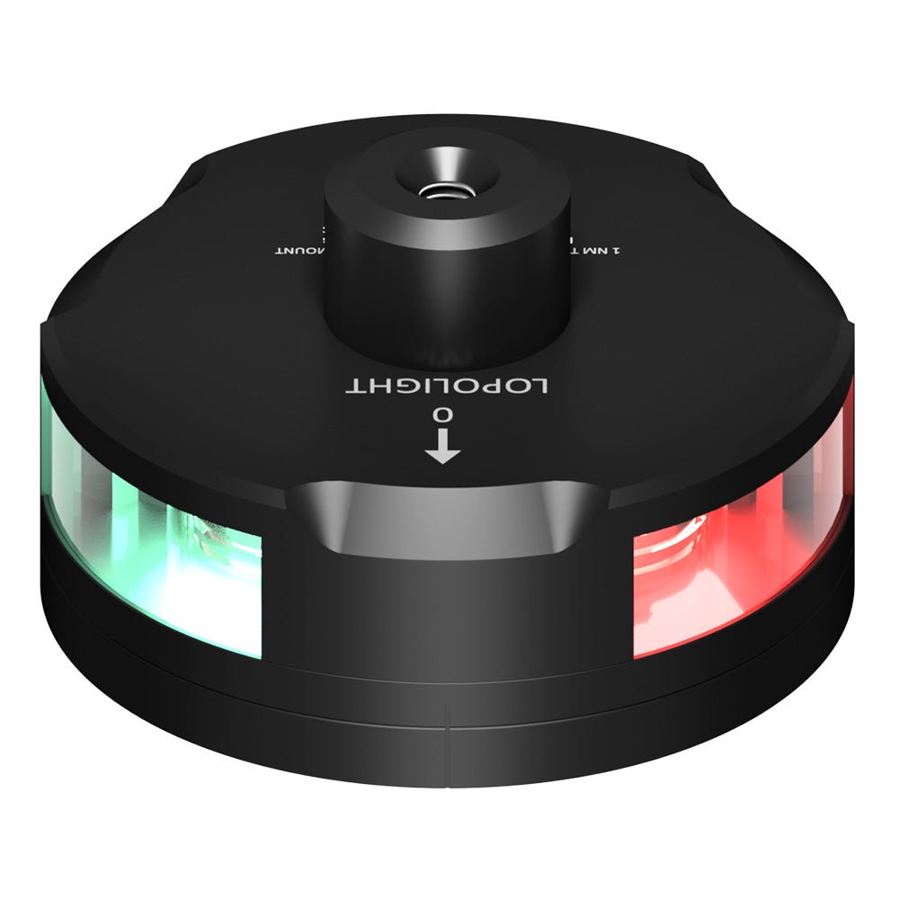 Lopolight Tri - Color Nav Light w/Windex Mount - 1NM - Black Housing w/FB Base - Get Tight Gear