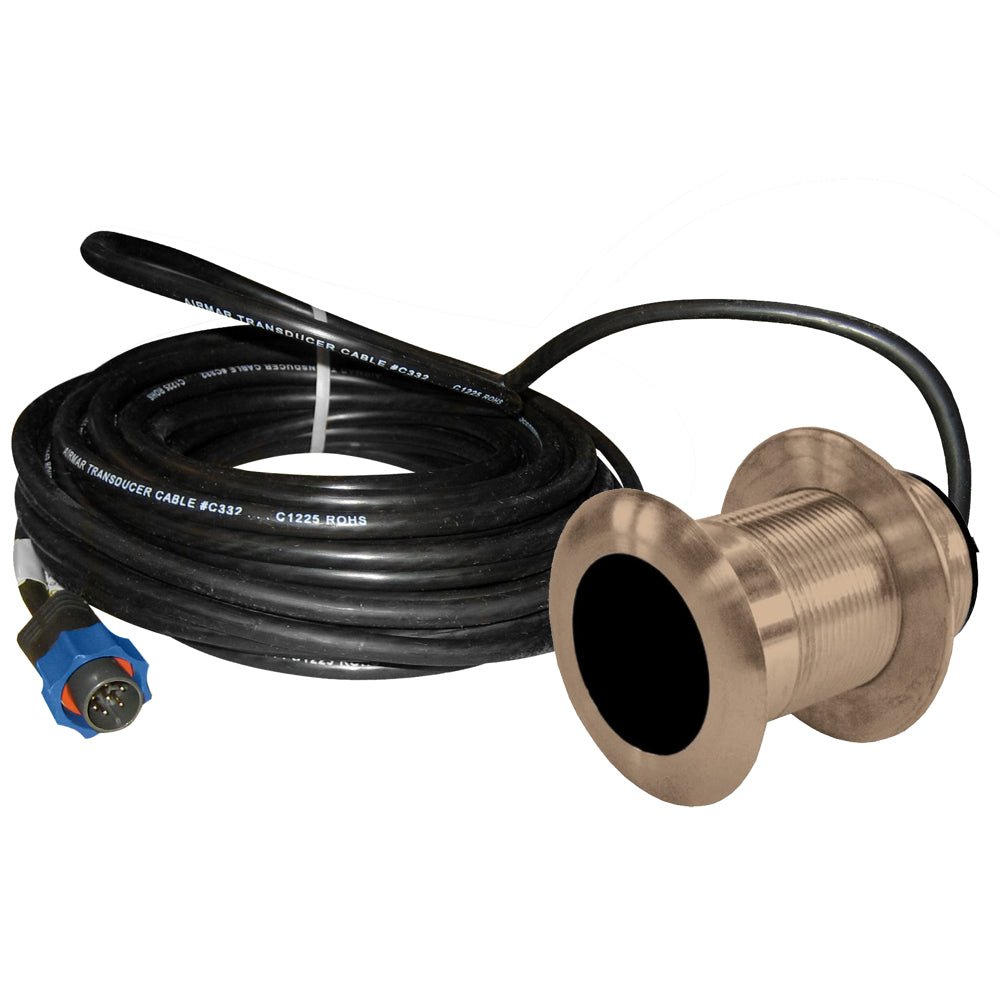 Lowrance B117 0 50/200kHz Thru - Hull Depth/Temp w/Blue Connector - 600W - Get Tight Gear