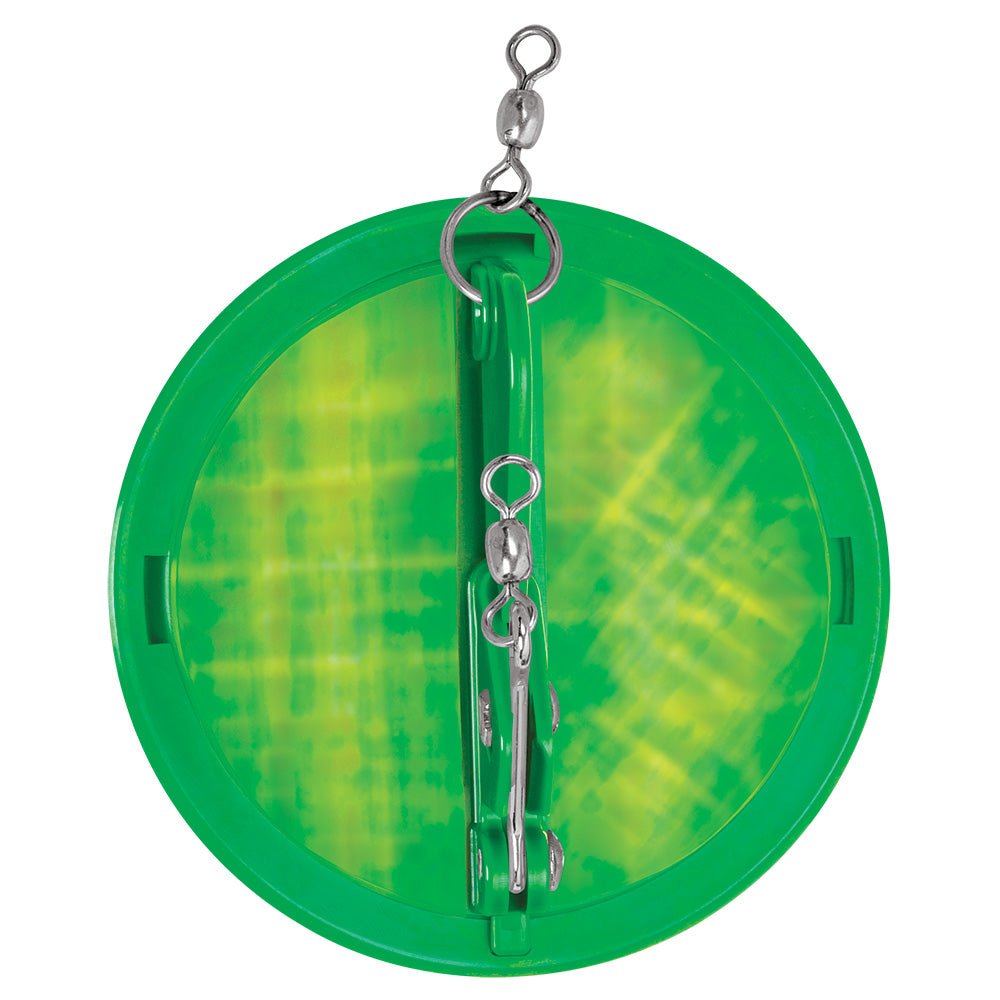 Luhr - Jensen 4 - 1/8" Dipsy Diver - Kelly Green/Silver Bottom Moon Jelly - Get Tight Gear