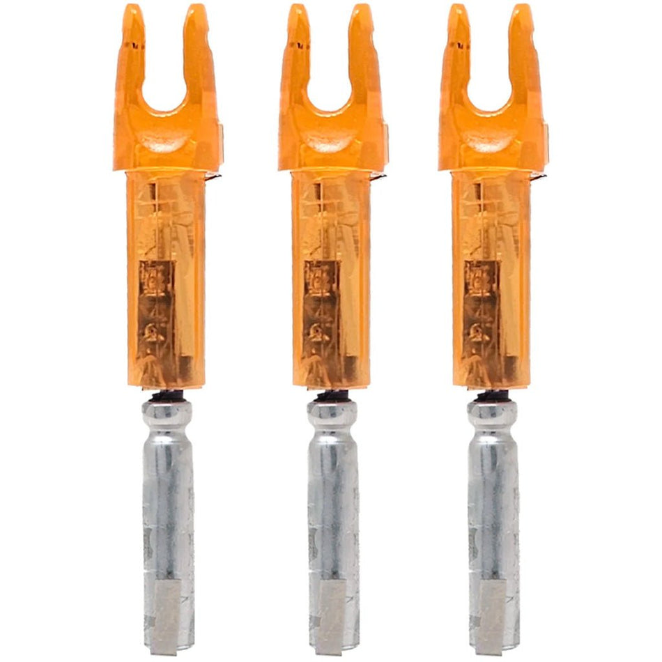 Lumenok Lighted Spartan Nock Orange 3 pk. - Get Tight Gear